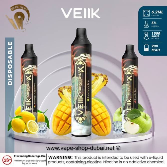 VEIIK Micko MAX vaporizzatore usa e getta 1500 puff uva d\'aloe 40L643 VEIIK Vape Price
